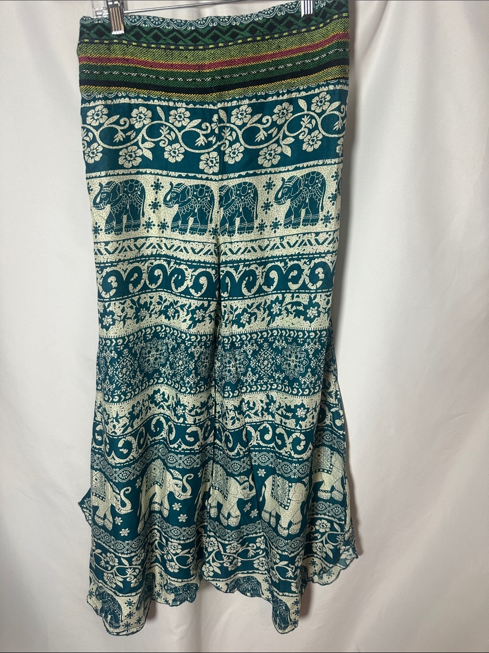 Kathmandu Women’s Teal Printed elephant wide leg pants